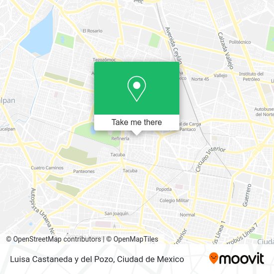 Luisa Castaneda y del Pozo map