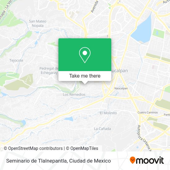 Mapa de Seminario de Tlalnepantla