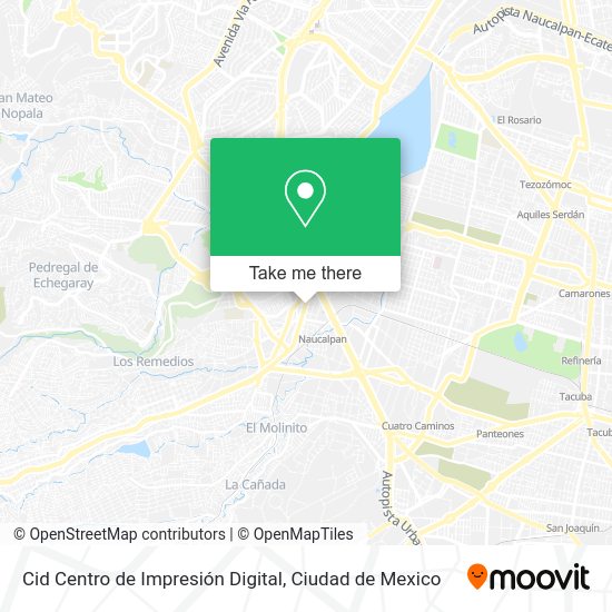 Cid Centro de Impresión Digital map