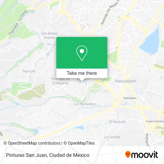 Pinturas San Juan map