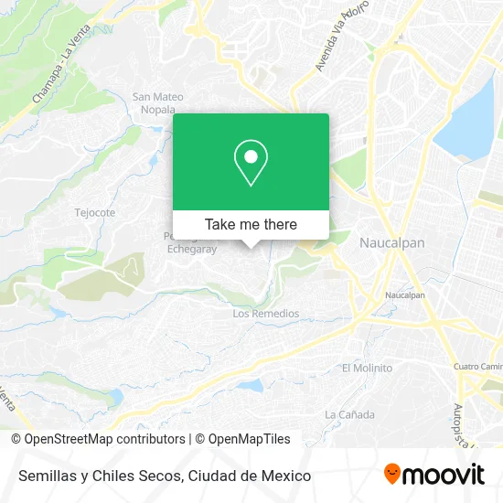 Semillas y Chiles Secos map