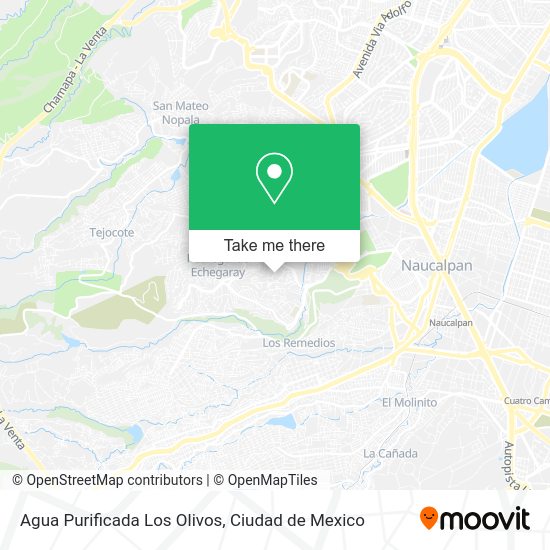 Mapa de Agua Purificada Los Olivos