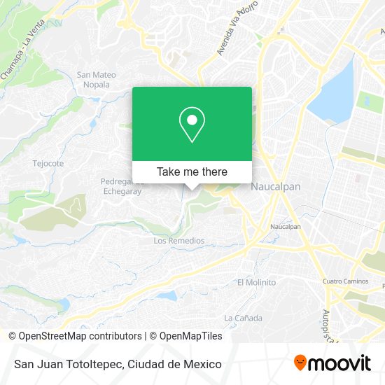 San Juan Totoltepec map