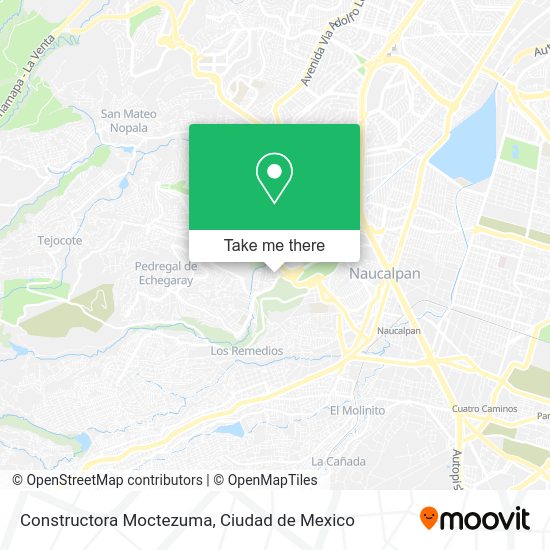 Constructora Moctezuma map