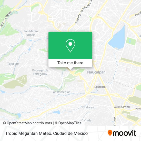 Tropic Mega San Mateo map