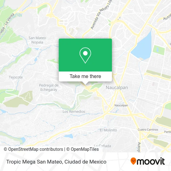 Tropic Mega San Mateo map