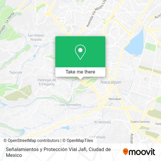 Mapa de Señalamientos y Protección Vial Jafi