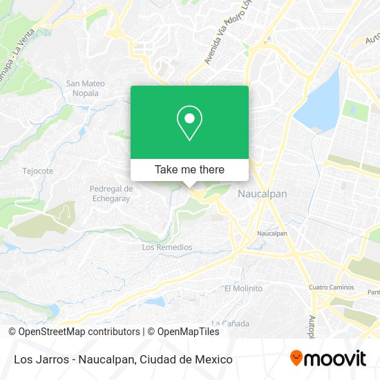 Los Jarros - Naucalpan map