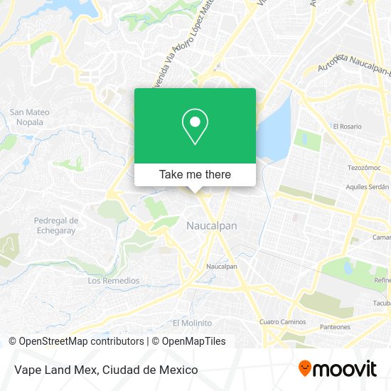 Vape Land Mex map