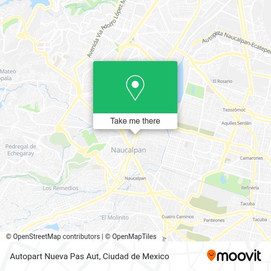 Mapa de Autopart Nueva Pas Aut