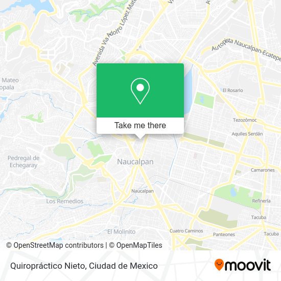Quiropráctico Nieto map