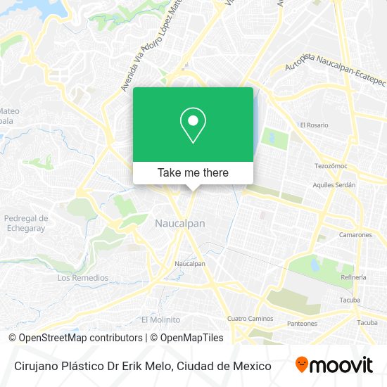 Mapa de Cirujano Plástico Dr Erik Melo