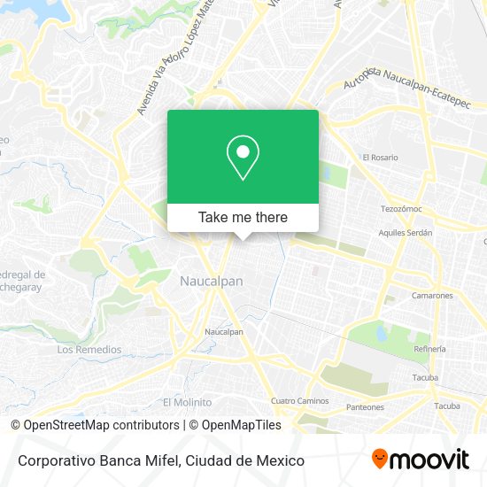 Mapa de Corporativo Banca Mifel