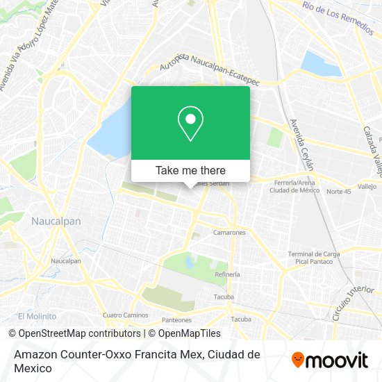 Mapa de Amazon Counter-Oxxo Francita Mex