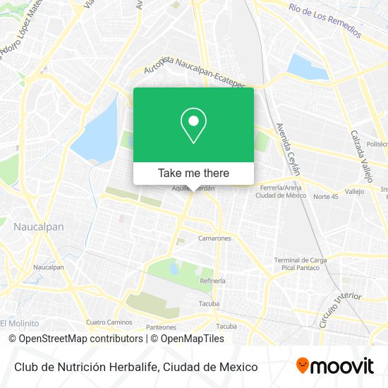 Mapa de Club de Nutrición Herbalife