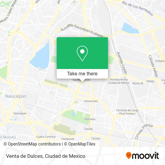 Venta de Dulces map