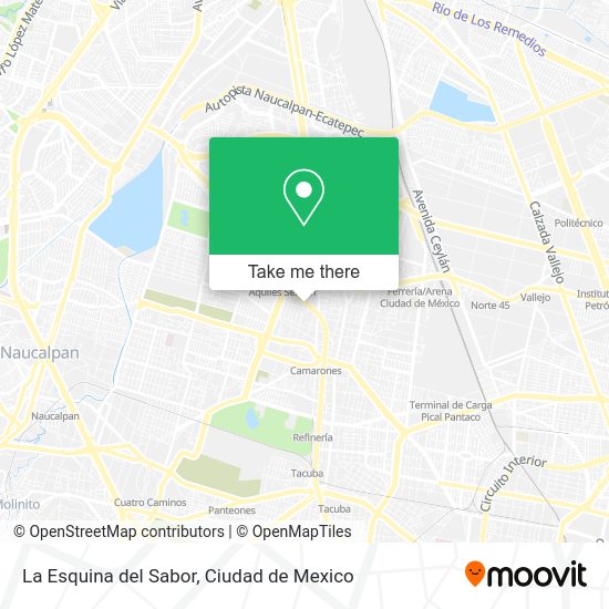 La Esquina del Sabor map