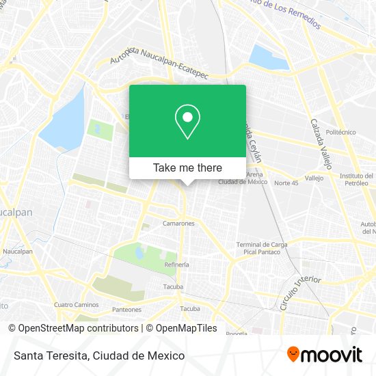 Mapa de Santa Teresita