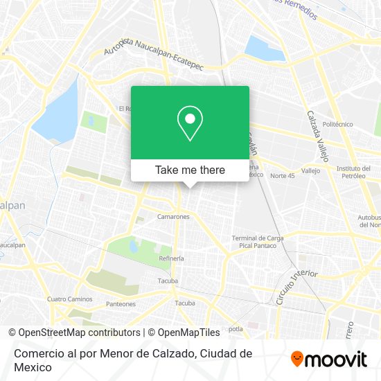 Comercio al por Menor de Calzado map