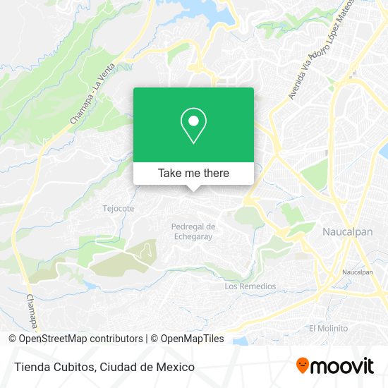 Tienda Cubitos map