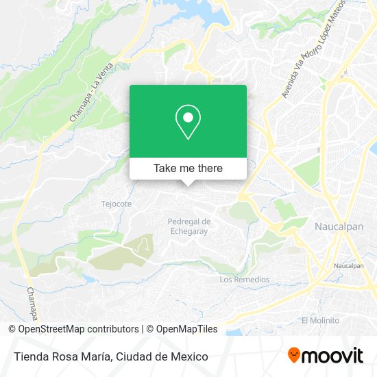 Mapa de Tienda Rosa María