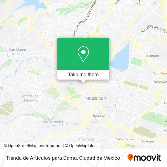 Tienda de Artículos para Dama map