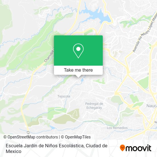 Escuela Jardín de Niños Escolástica map