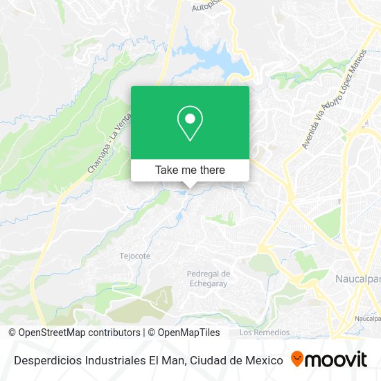 Desperdicios Industriales El Man map