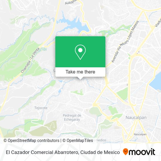 Mapa de El Cazador Comercial Abarrotero