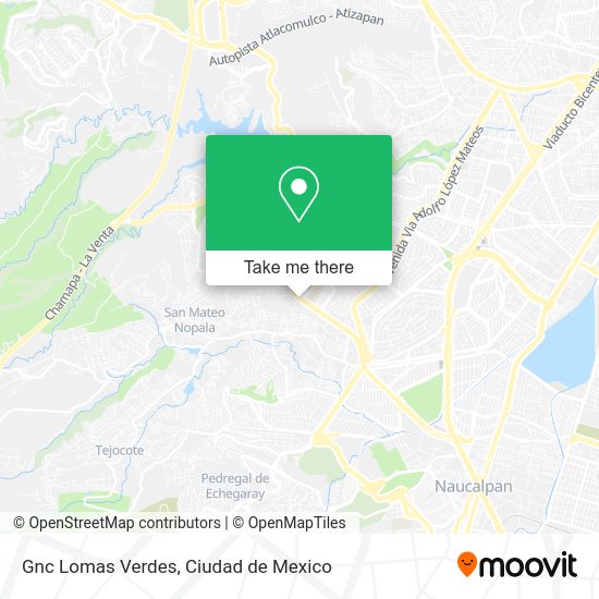 Gnc Lomas Verdes map