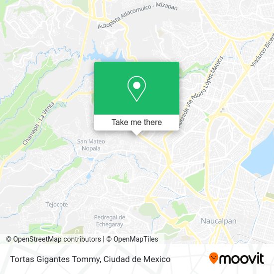 Mapa de Tortas Gigantes Tommy