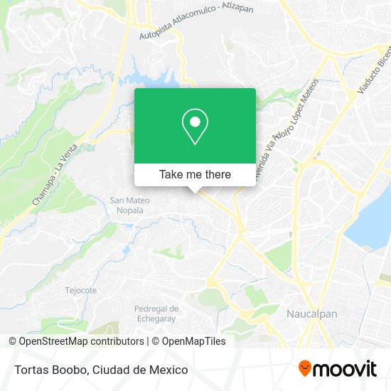 Tortas Boobo map