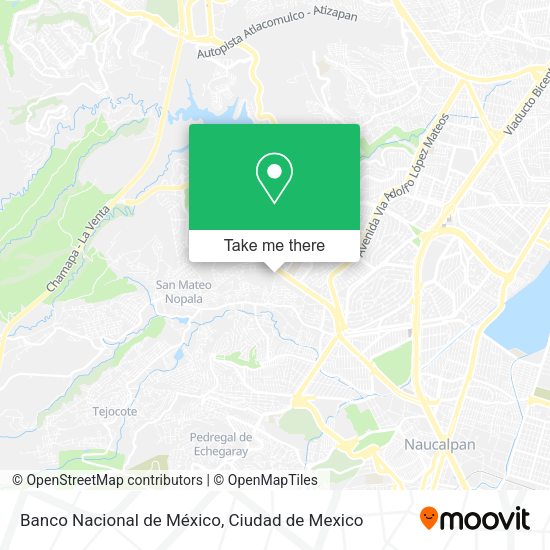 Banco Nacional de México map