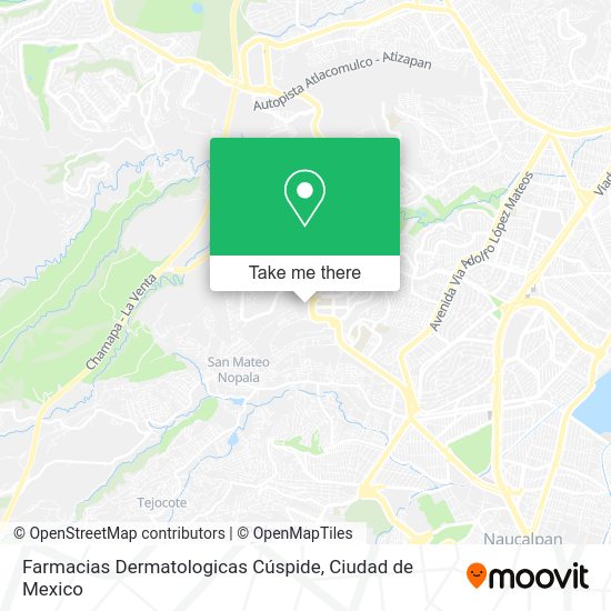 Mapa de Farmacias Dermatologicas Cúspide