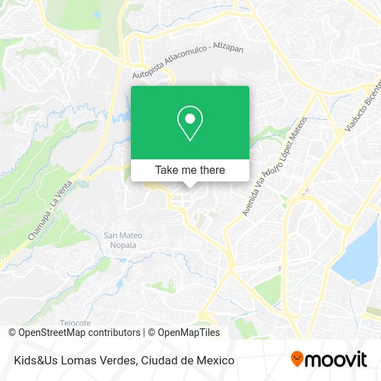 Kids&Us Lomas Verdes map