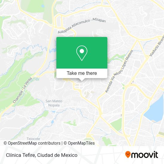 Mapa de Clínica Tefire