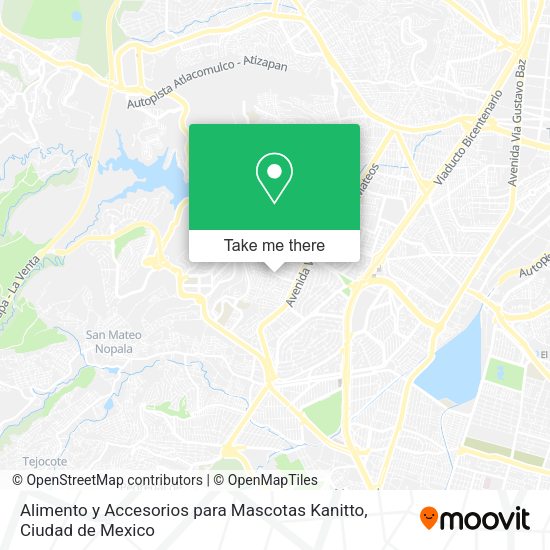 Alimento y Accesorios para Mascotas Kanitto map