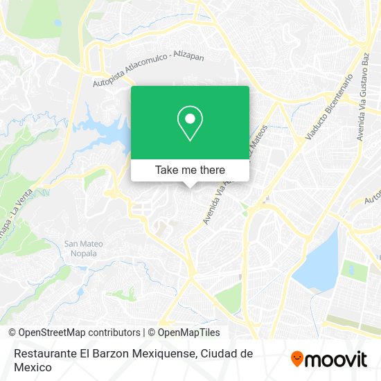Mapa de Restaurante El Barzon Mexiquense