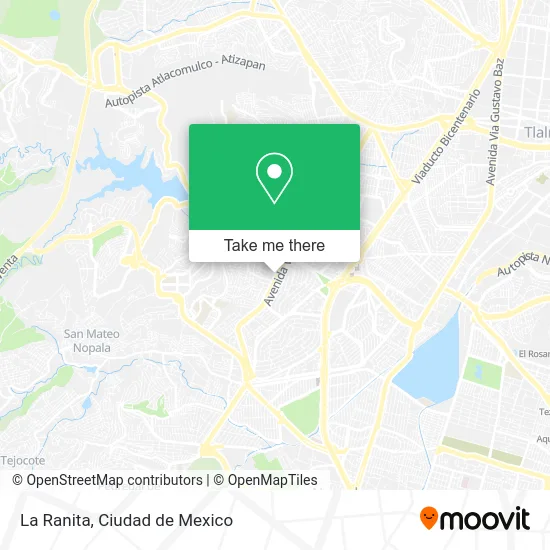 La Ranita map