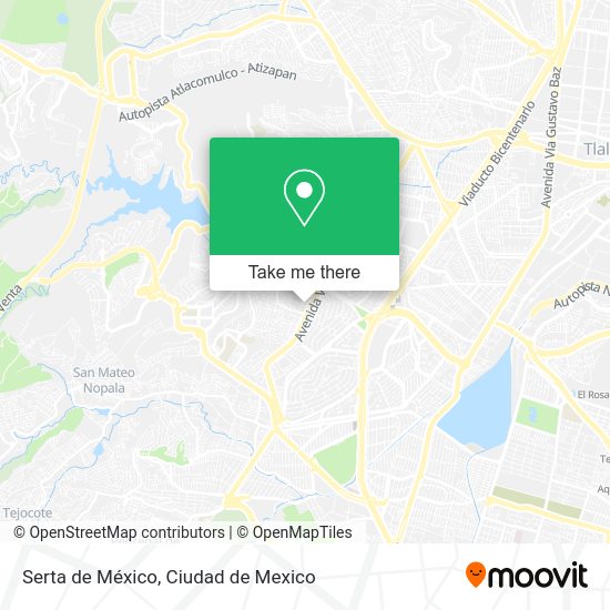 Serta de México map