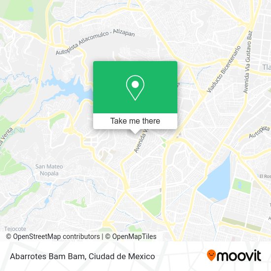 Abarrotes Bam Bam map