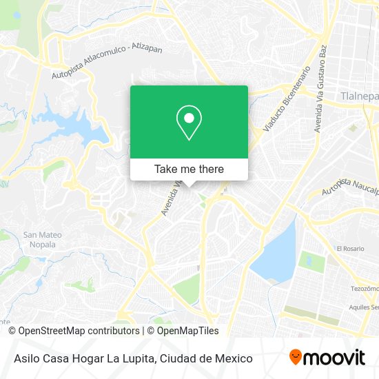 Mapa de Asilo Casa Hogar La Lupita