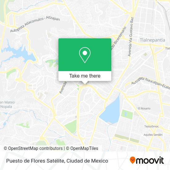 Mapa de Puesto de Flores Satélite