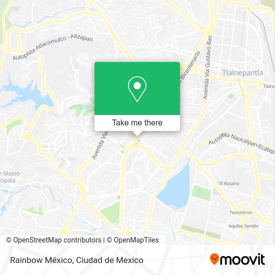 Rainbow México map