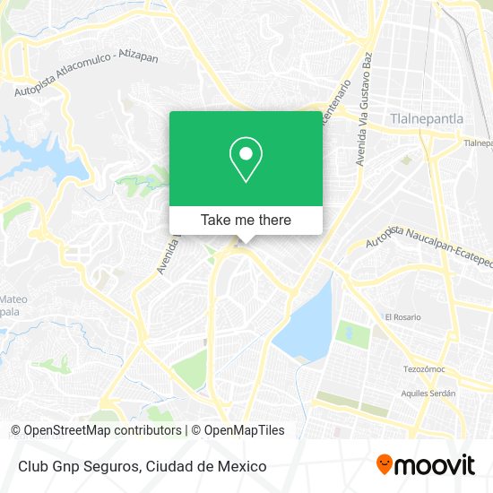 Mapa de Club Gnp Seguros