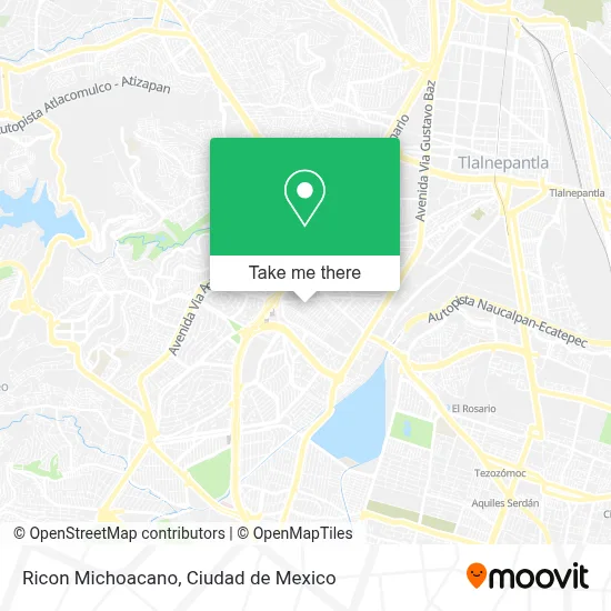 Ricon Michoacano map