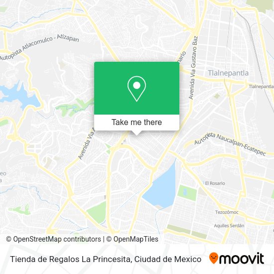 Tienda de Regalos La Princesita map