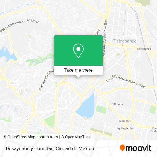 Mapa de Desayunos y Comidas