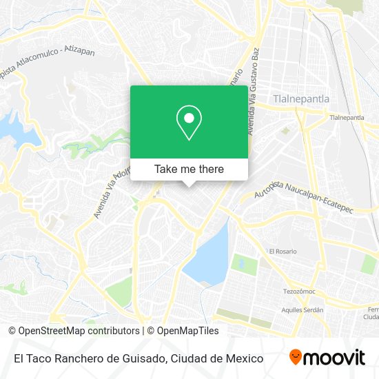 El Taco Ranchero de Guisado map