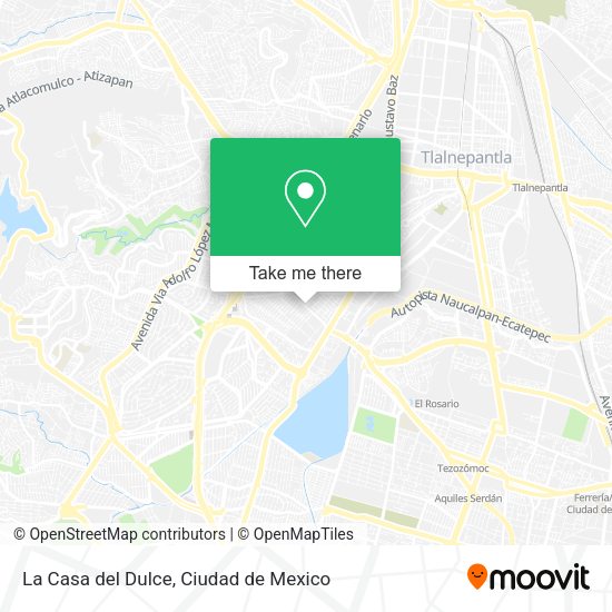La Casa del Dulce map